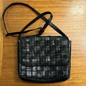 Vintage Sharif Woven Leather Purse